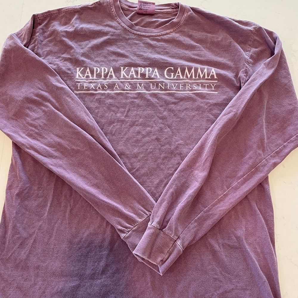 Maroon Long Sleeve Texas A&M KKG Shirt